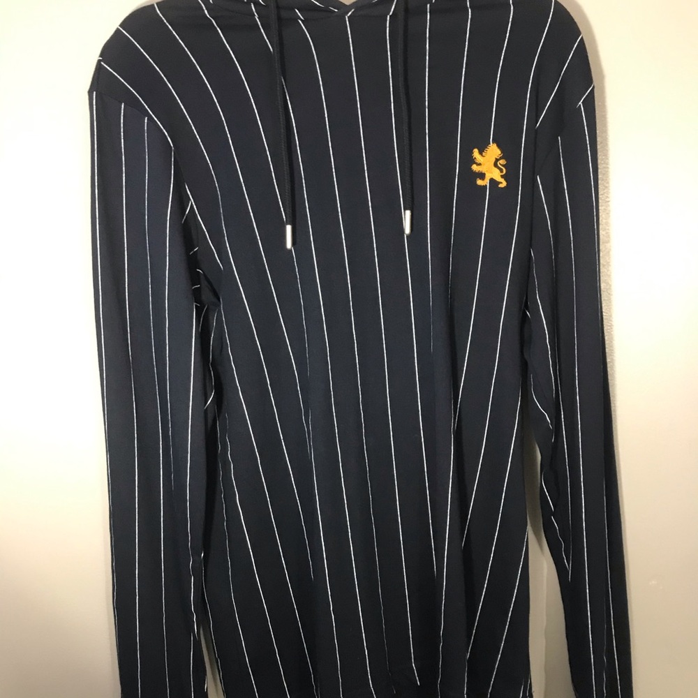 Striped Blue and White Shirt